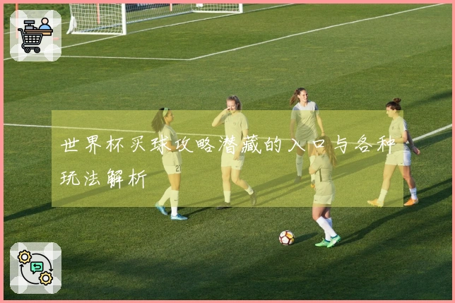 世界杯买球攻略潜藏的入口与各种玩法解析